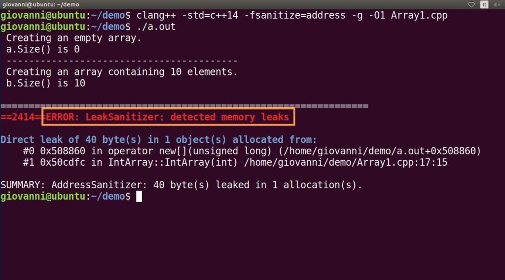 Fixing a subtle bug with C++ code implementing custom data structures.